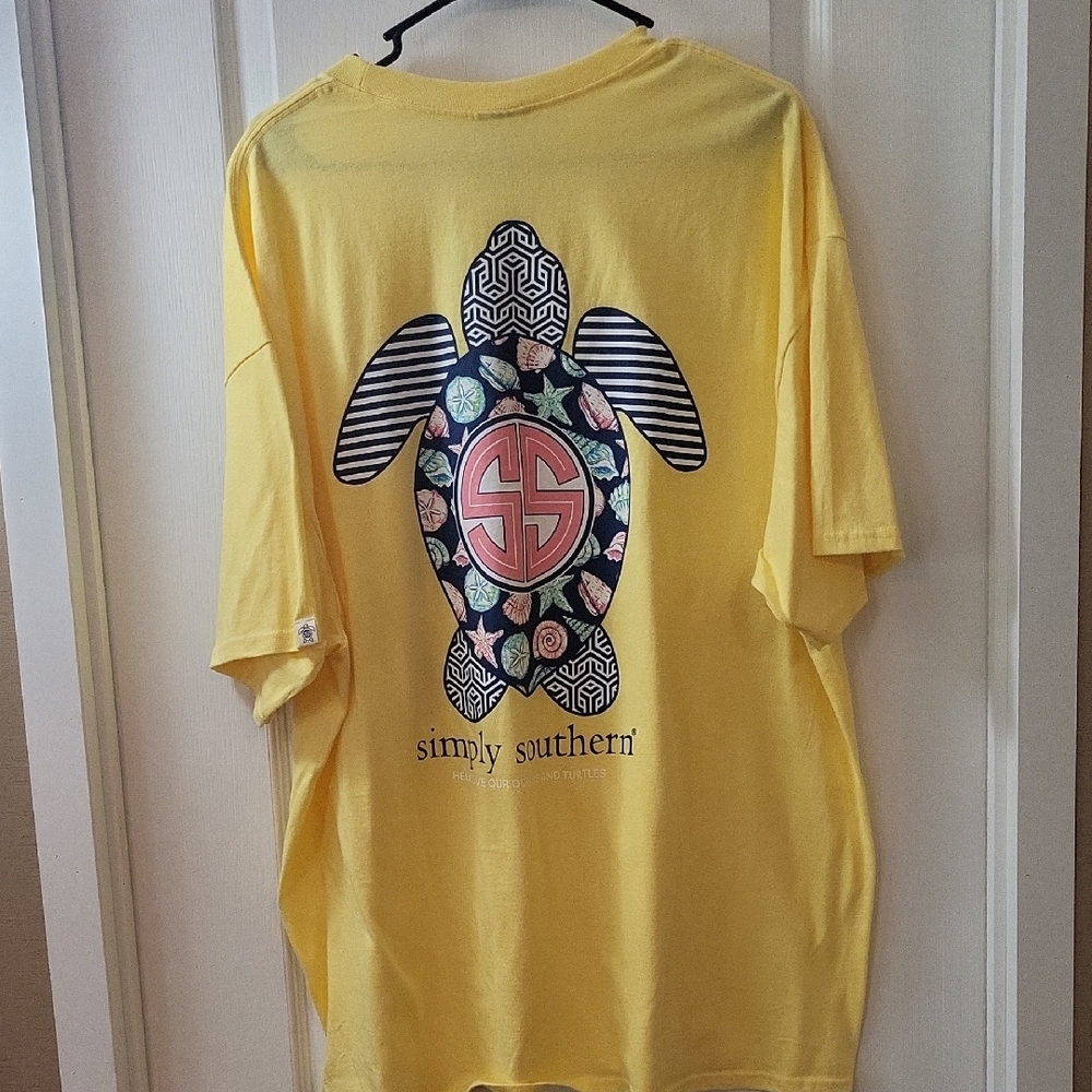 Simply Southern Sunny Yellow Turtle Tee